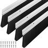 image:imageFrienda 8 Set Door Sweep Brush Bottom 1 x 36 Inch BlackSilver