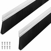 image:imageFrienda 8 Set Door Sweep Brush Bottom 1 x 36 Inch BlackSilver