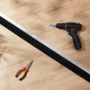 image:imageFrienda 8 Set Door Sweep Brush Bottom 1 x 36 Inch BlackSilver