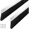 image:imageFrienda 8 Set Door Sweep Brush Bottom 1 x 36 Inch BlackSilver