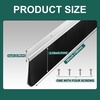 image:imageFrienda 8 Set Door Sweep Brush Bottom 1 x 36 Inch BlackSilver