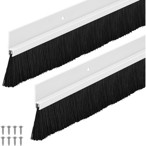 image:imageFrienda 8 Set Door Sweep Brush Bottom 1 x 36 Inch BlackWhite