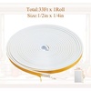 image:imageFrienda 1In x 14In x 33Ft Weather Stripping Door Seal Strip High Density Foam Tape Adhesive Insulation Tape Door Weatherproof Soundproofing Insulation Strip Roll for Air Conditioning Window12In x 14In x 33Ft