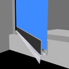 image:imageFrienda 2 Pack 325 Inch Rv Shower Vinyl Sweep and Seal Bevel Edge26 Inch