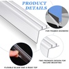 image:imageFrienda 2 Pack 325 Inch Rv Shower Vinyl Sweep and Seal Bevel Edge26 Inch