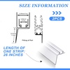 image:imageFrienda 2 Pack 325 Inch Rv Shower Vinyl Sweep and Seal Bevel Edge26 Inch