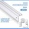 image:imageFrienda 2 Pack 325 Inch Rv Shower Vinyl Sweep and Seal Bevel Edge26 Inch