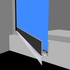 image:imageFrienda 2 Pack 325 Inch Rv Shower Vinyl Sweep and Seal Bevel Edge325 Inch