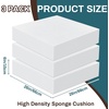 image:imageFrienda 3 Pack 4 x 25 x 25 Upholstery High Density Foam Cushion6 x 26 x 26 Inch