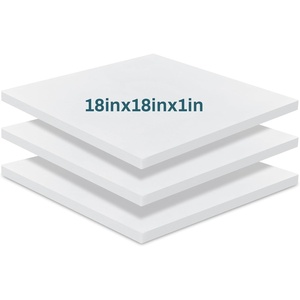 image:imageFrienda 3 Pack 4 x 25 x 25 Upholstery High Density Foam Cushion1 x 18 x 18 Inch
