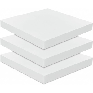 image:imageFrienda 3 Pack 4 x 25 x 25 Upholstery High Density Foam Cushion2 x 20 x 20 Inch
