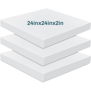 image:imageFrienda 3 Pack 4 x 25 x 25 Upholstery High Density Foam Cushion2 x 24 x 24 Inch
