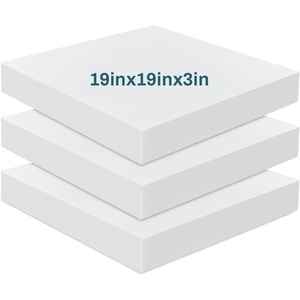 image:imageFrienda 3 Pack 4 x 25 x 25 Upholstery High Density Foam Cushion3 x 19 x 19 Inch
