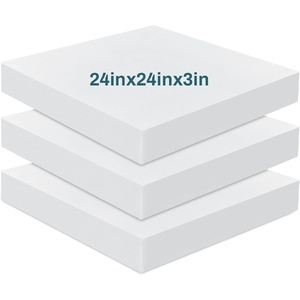 image:imageFrienda 3 Pack 4 x 25 x 25 Upholstery High Density Foam Cushion3 x 24 x 24 Inch